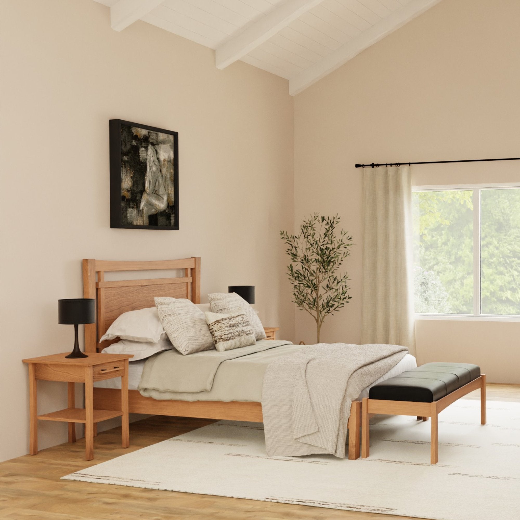 Linn Bedroom in Oak by Copeland