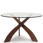 Entwine 48" Round Glass Top Table - Urban Natural Home Furnishings.  Dining Table, Copeland