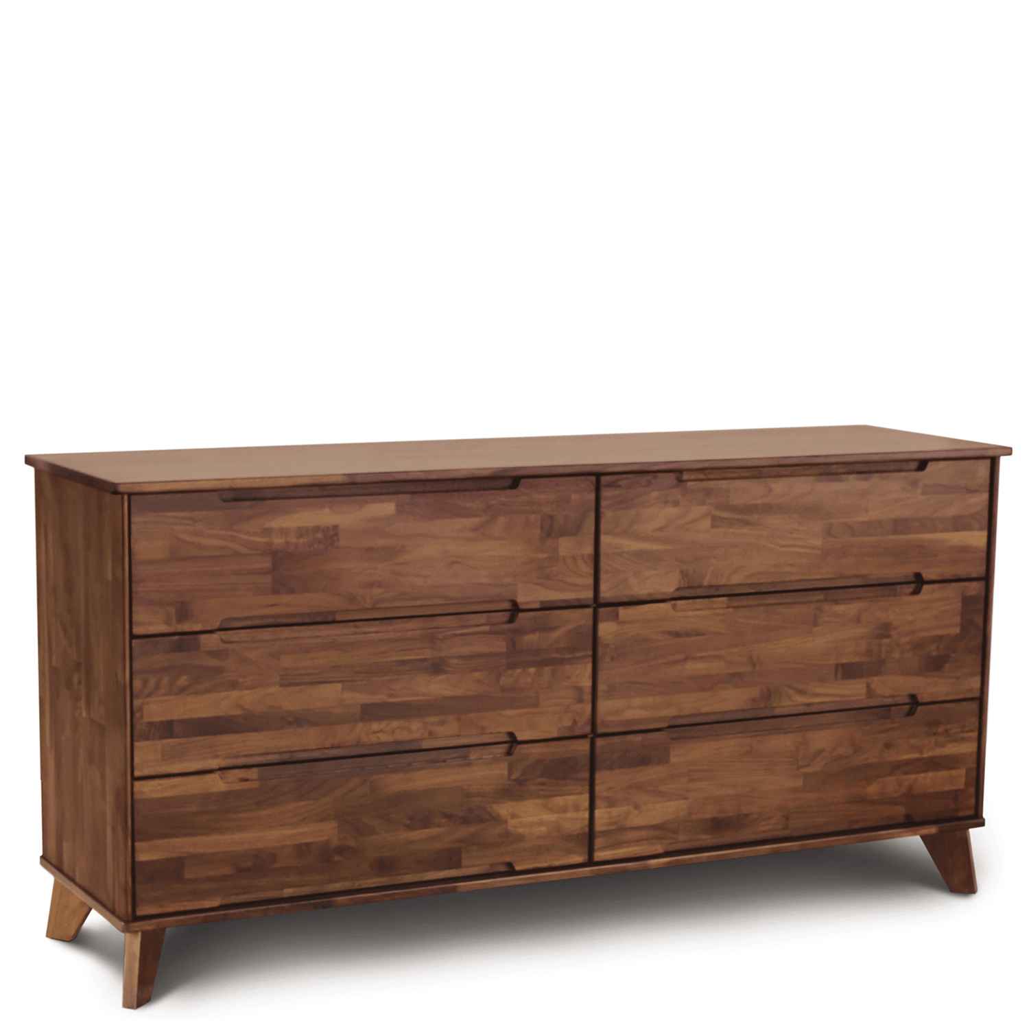 Linn Six Drawer Dresser in Walnut - Urban Natural Home Furnishings