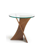 Planes Round End Table Walnut - Urban Natural Home Furnishings.  Nightstands, Copeland