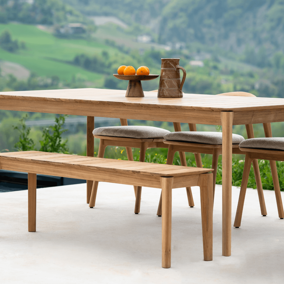 Bok Outdoor Dining Table Sustainably Ethically Sourced Urban Natural Home