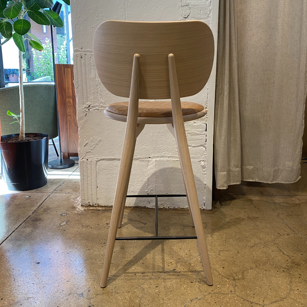 High Stool Backrest by Mater