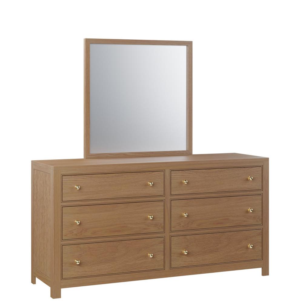 Elenor 6 Drawer Dresser with Mirror Option - Urban Natural Home Furnishings