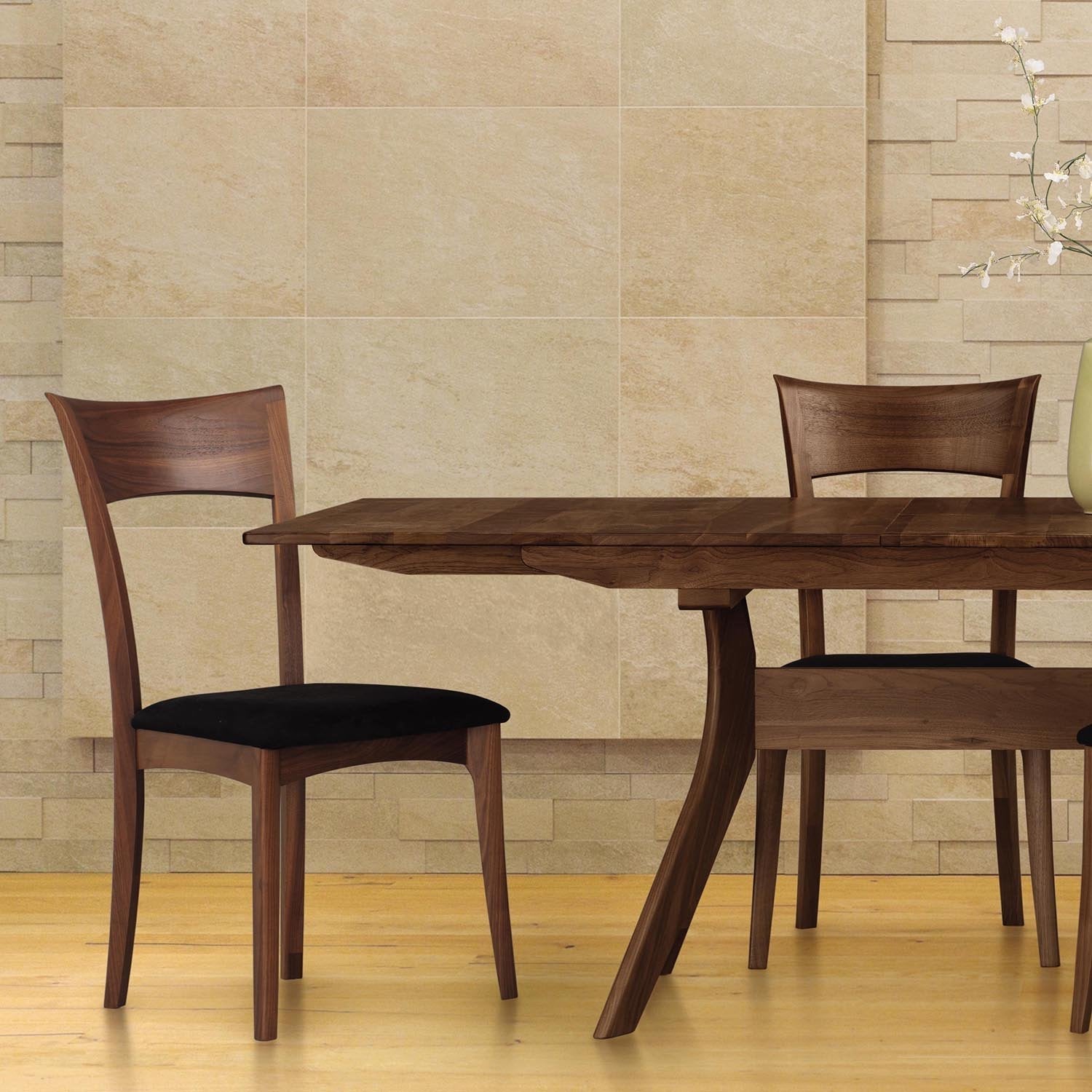 Ingrid Sidechair in Walnut with Upholstery - Urban Natural Home Furnishings.  Dining Chair, Copeland