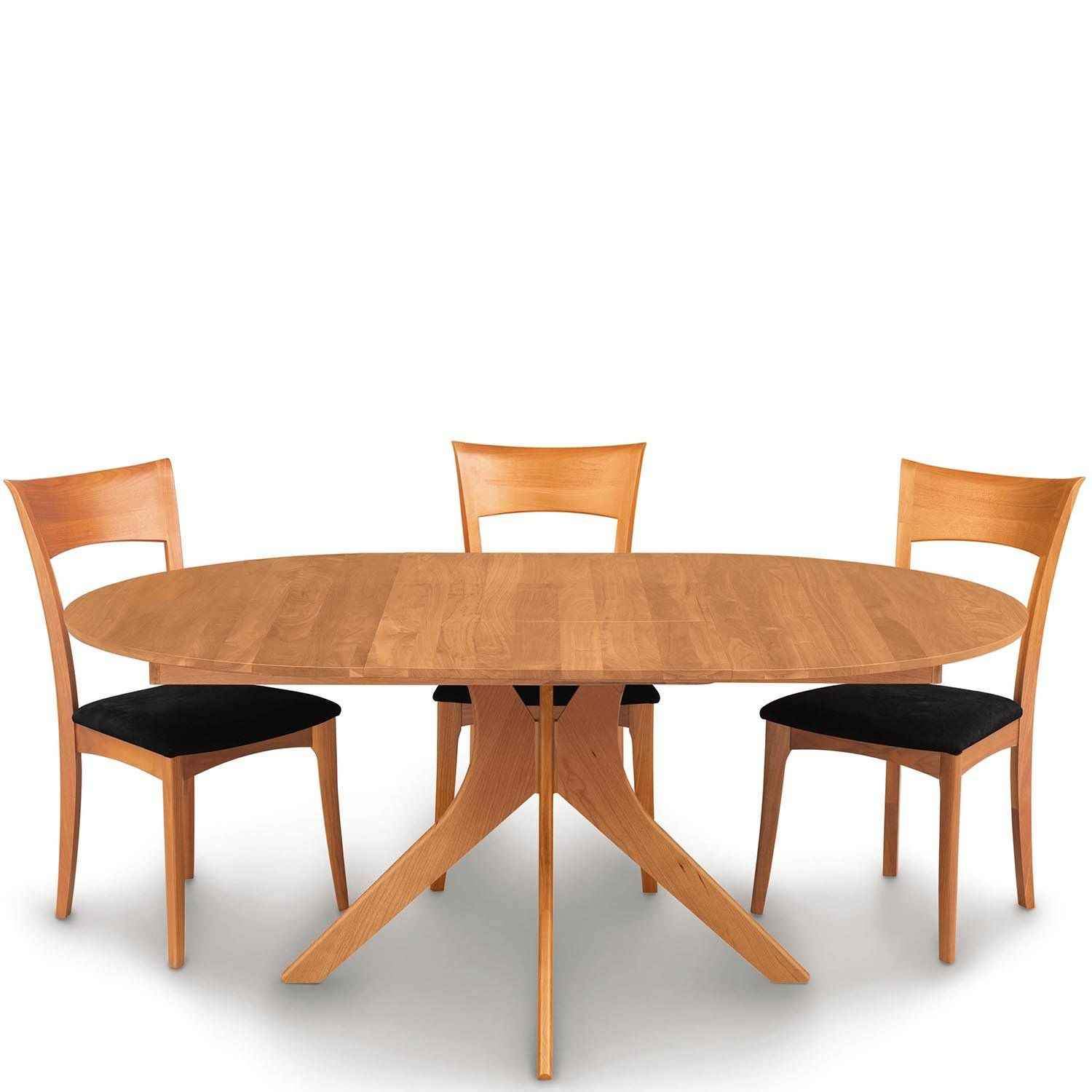 Audrey Round Extension Table in Cherry by Copeland