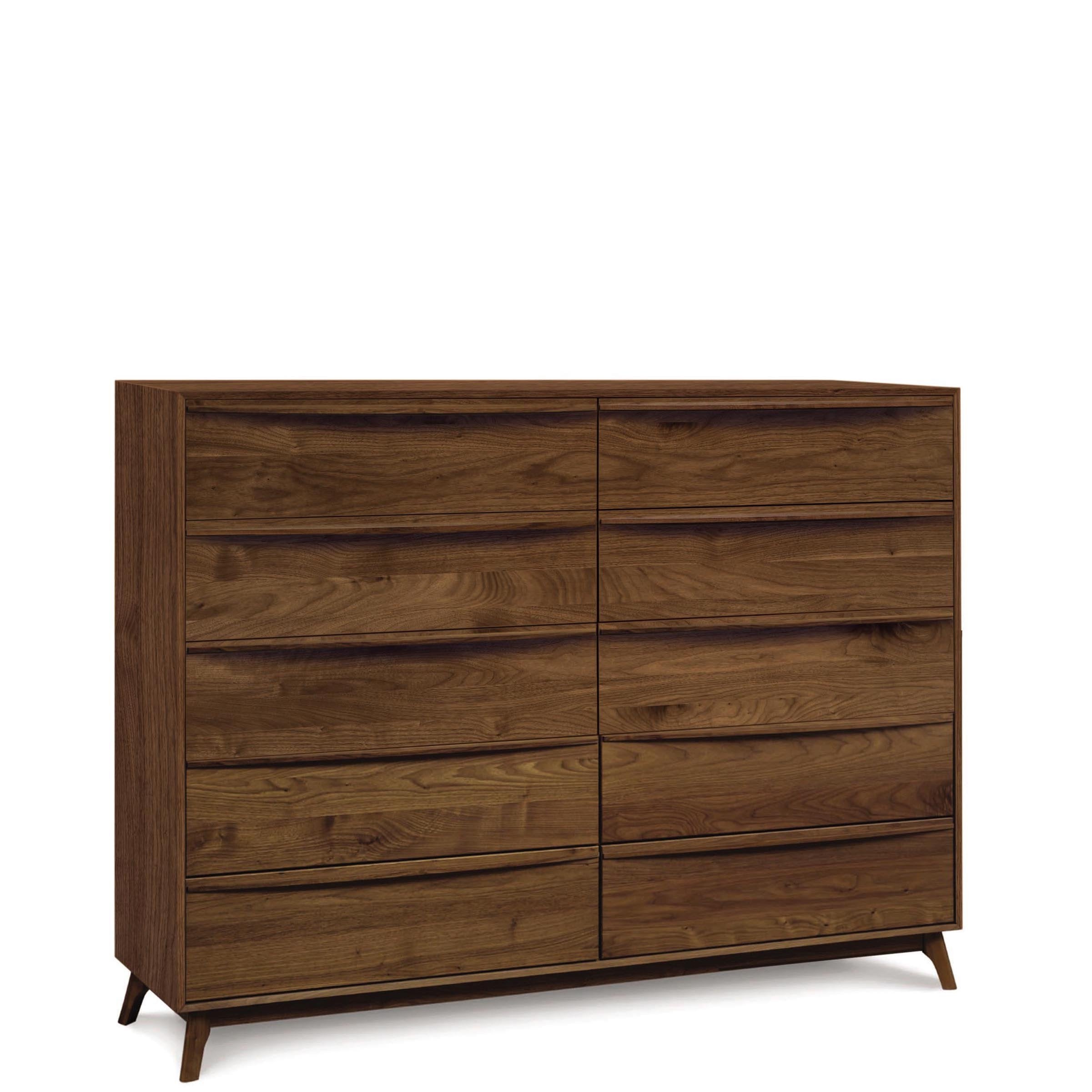 Catalina Ten Drawer Dresser in Walnut by Copeland