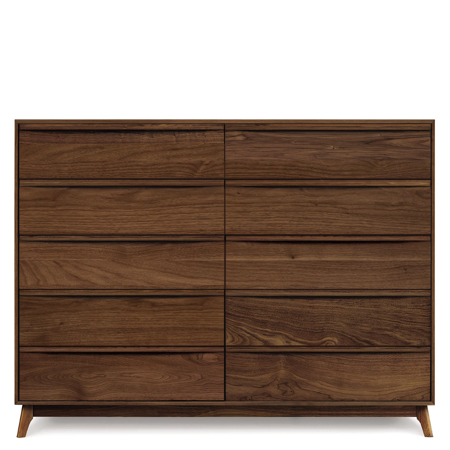 Catalina Ten Drawer Dresser in Walnut - Urban Natural Home Furnishings