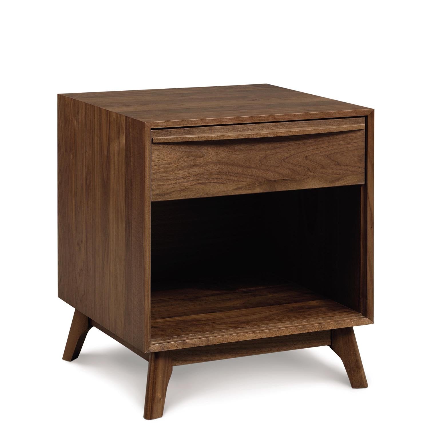 Catalina One-Drawer Nighstand / End Table in Walnut - Urban Natural Home Furnishings.  Nightstands, Copeland