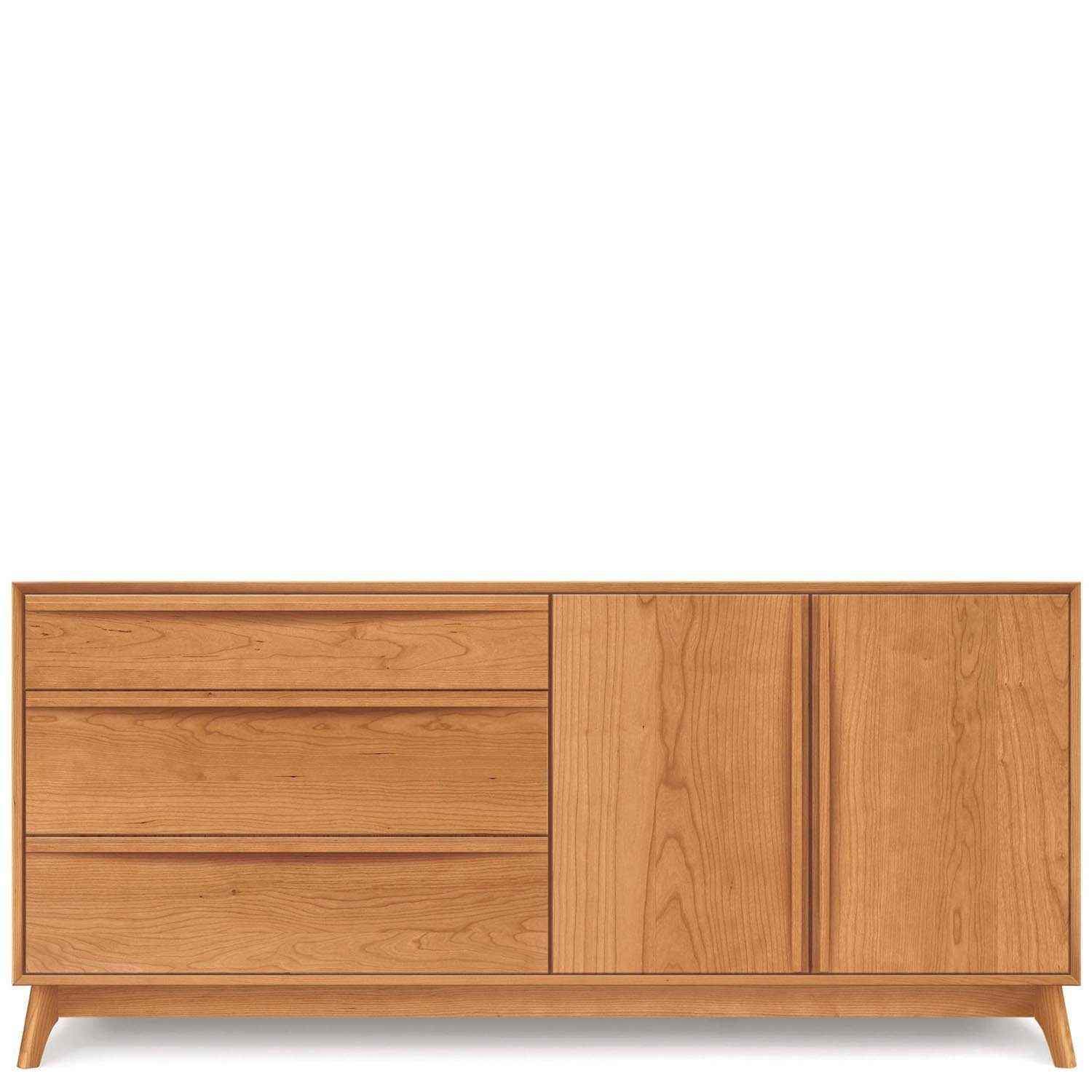 Catalina Buffet (3 Drawers on left, 2 Doors on right) in Cherry - Urban Natural Home Furnishings.  Dressers & Armoires, Copeland