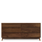 Catalina Six Drawer Dresser in Walnut - Urban Natural Home Furnishings