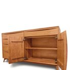 Catalina Buffet (4 Drawers on left, 1 Drawer over two doors on right) in Cherry - Urban Natural Home Furnishings