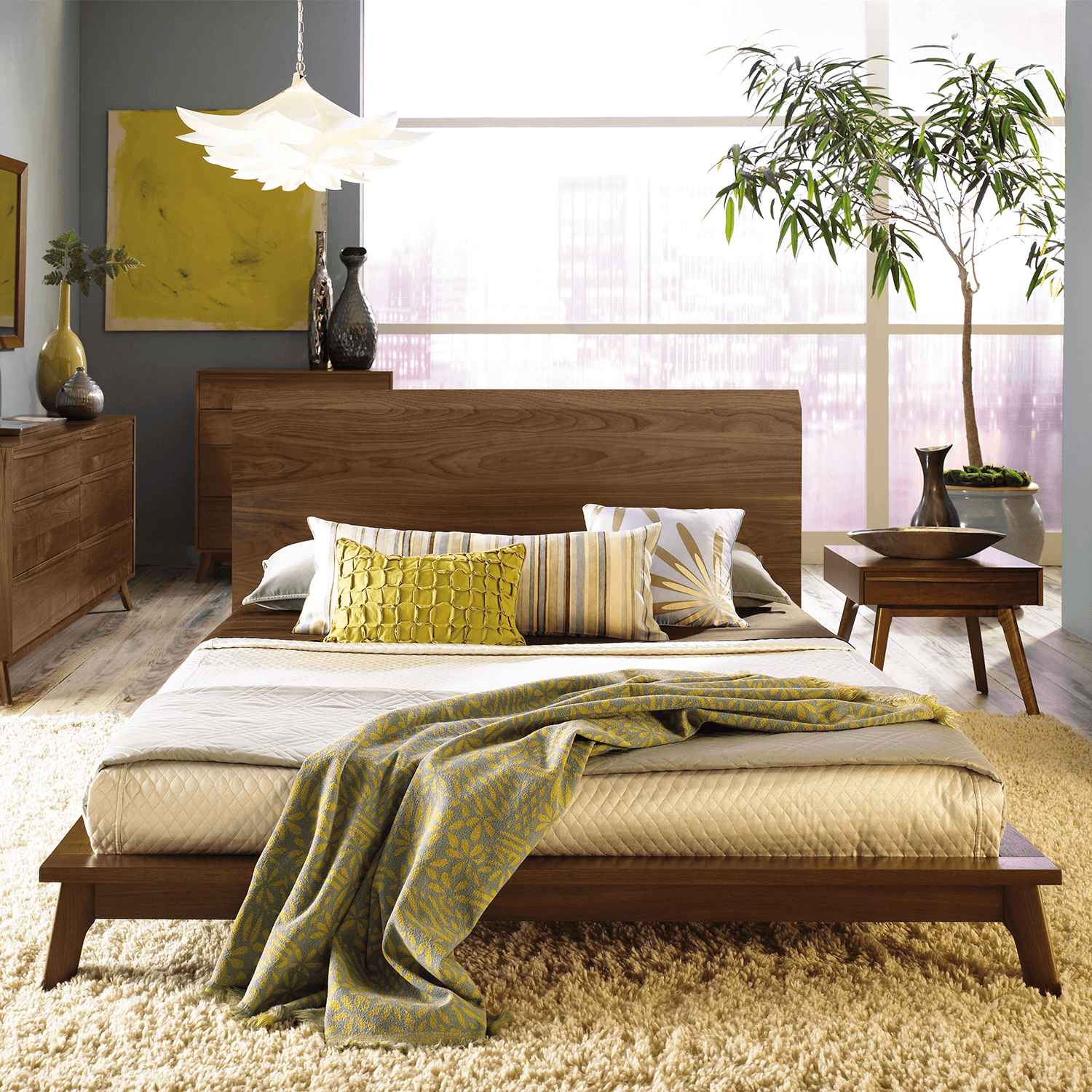 Catalina Bed in Walnut - Urban Natural Home Furnishings