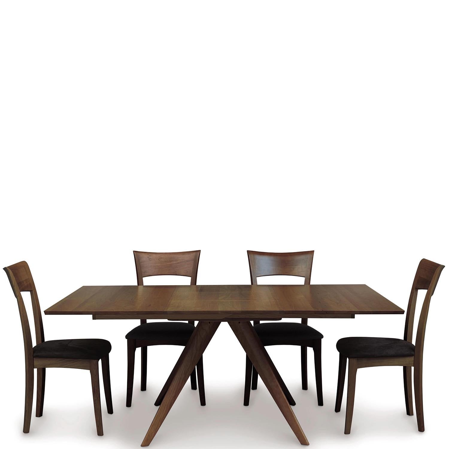 Catalina 48" Square Top Extension Table in Walnut - Urban Natural Home Furnishings.  Dining Table, Copeland