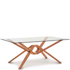 Exeter Glass Top Tables in Cherry - Urban Natural Home Furnishings.  Dining Table, Copeland