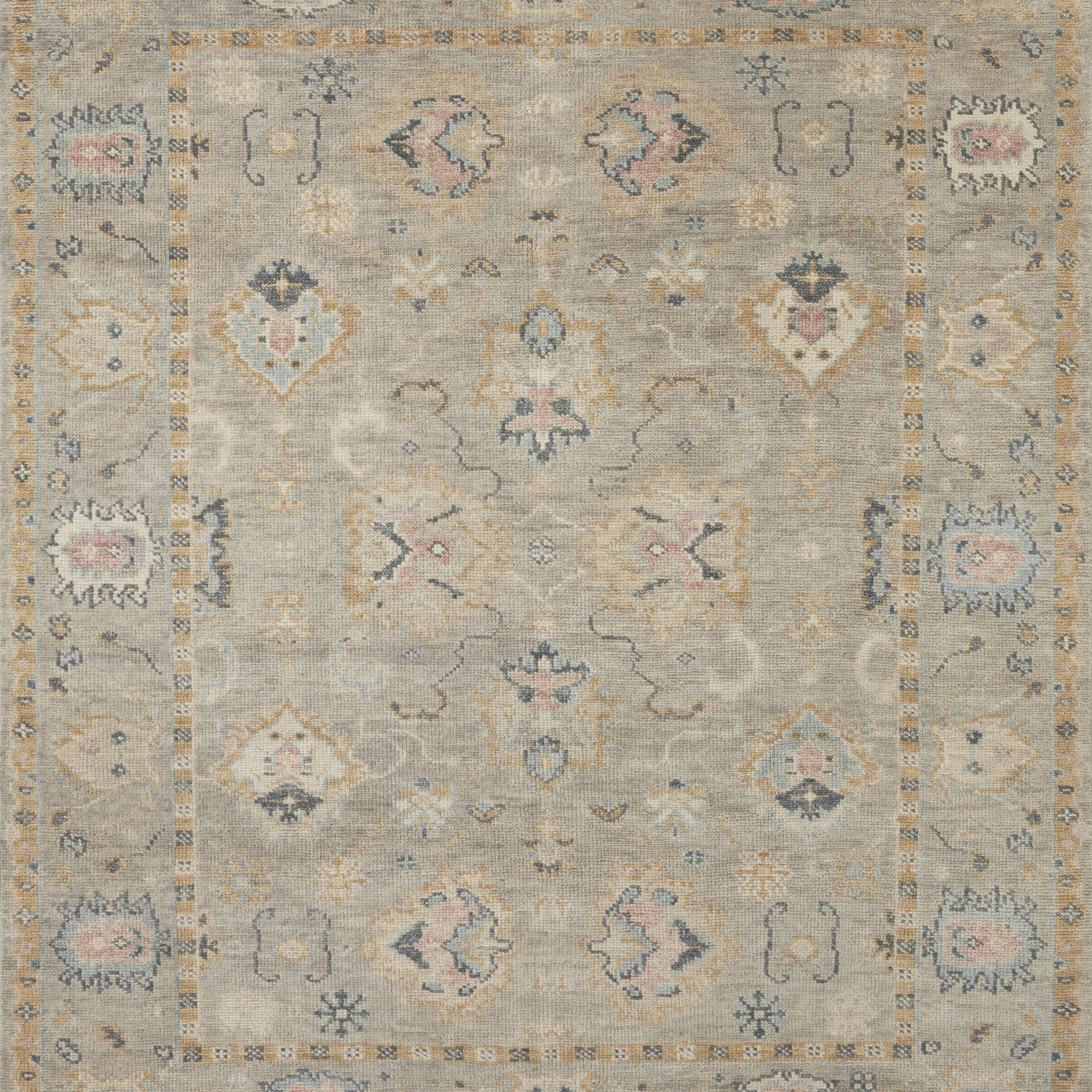 Helena Hand Knotted Rug in Grey/Gold - Urban Natural Home Furnishings