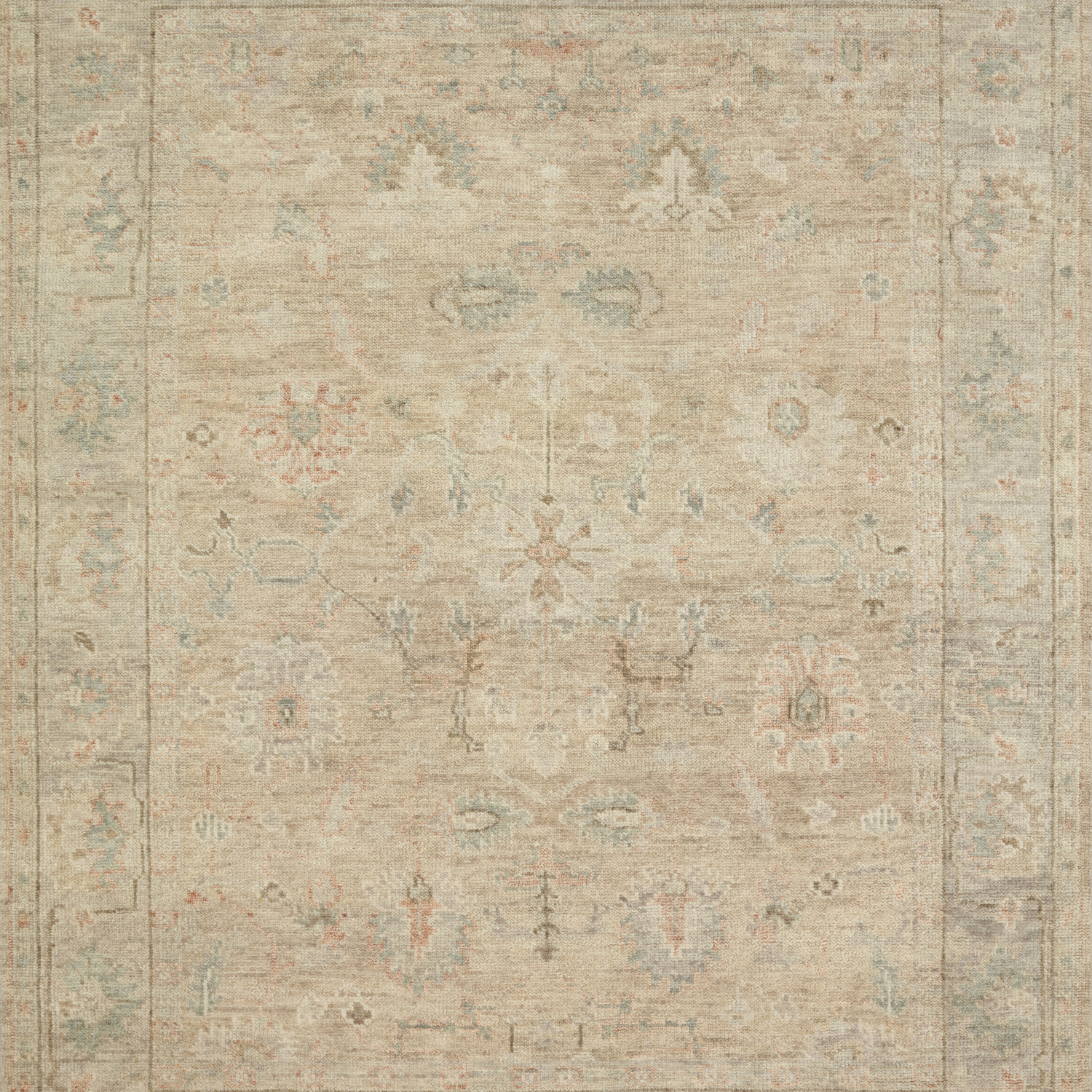 Helena Hand Knotted Rug in Beige/Multi - Urban Natural Home Furnishings