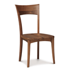 Ingrid Sidechair with Wood Seat in Walnut - Urban Natural Home Furnishings