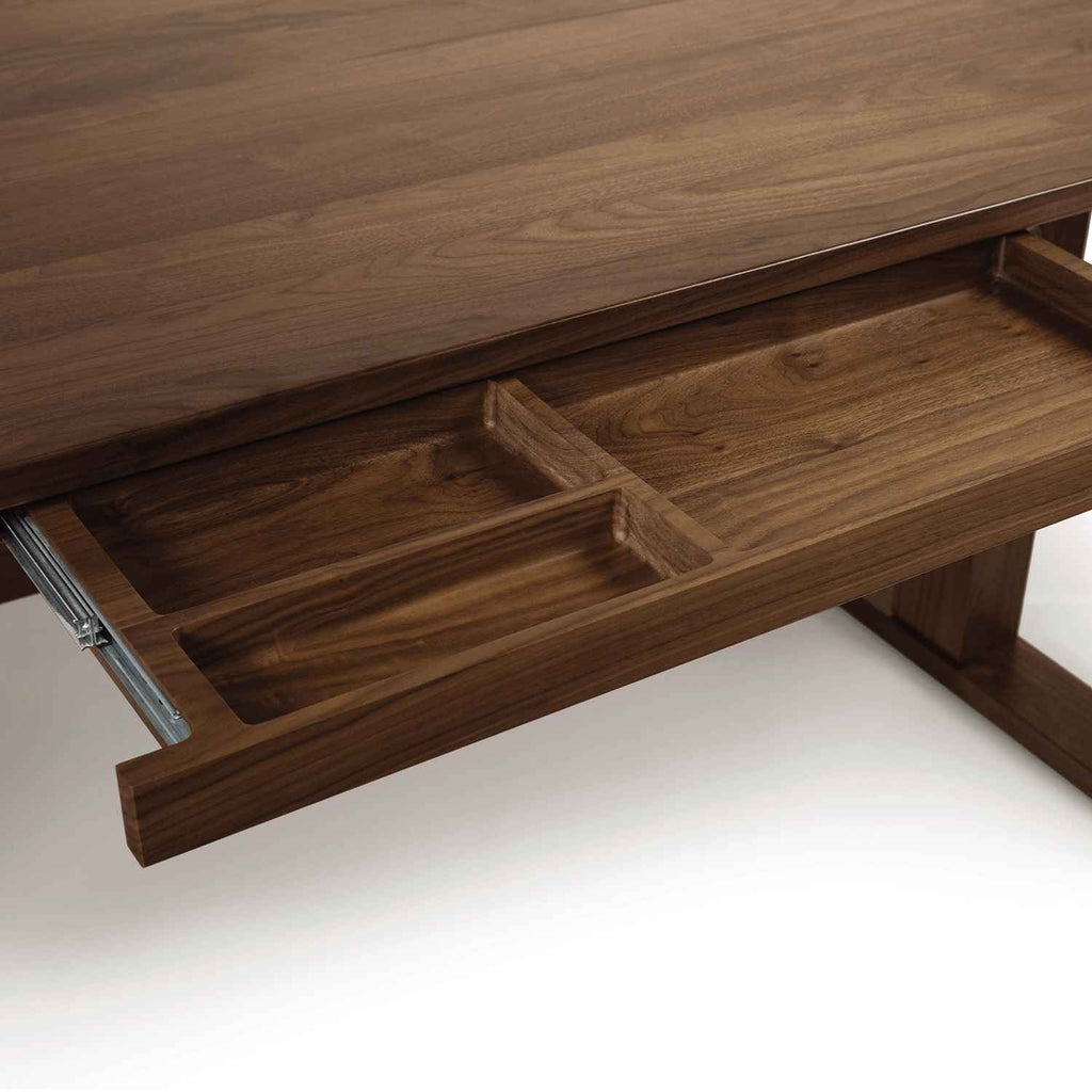 Invigo Desk Copeland Furniture Natural Cherry/White/Keyboard Tray 30 H x 72 W