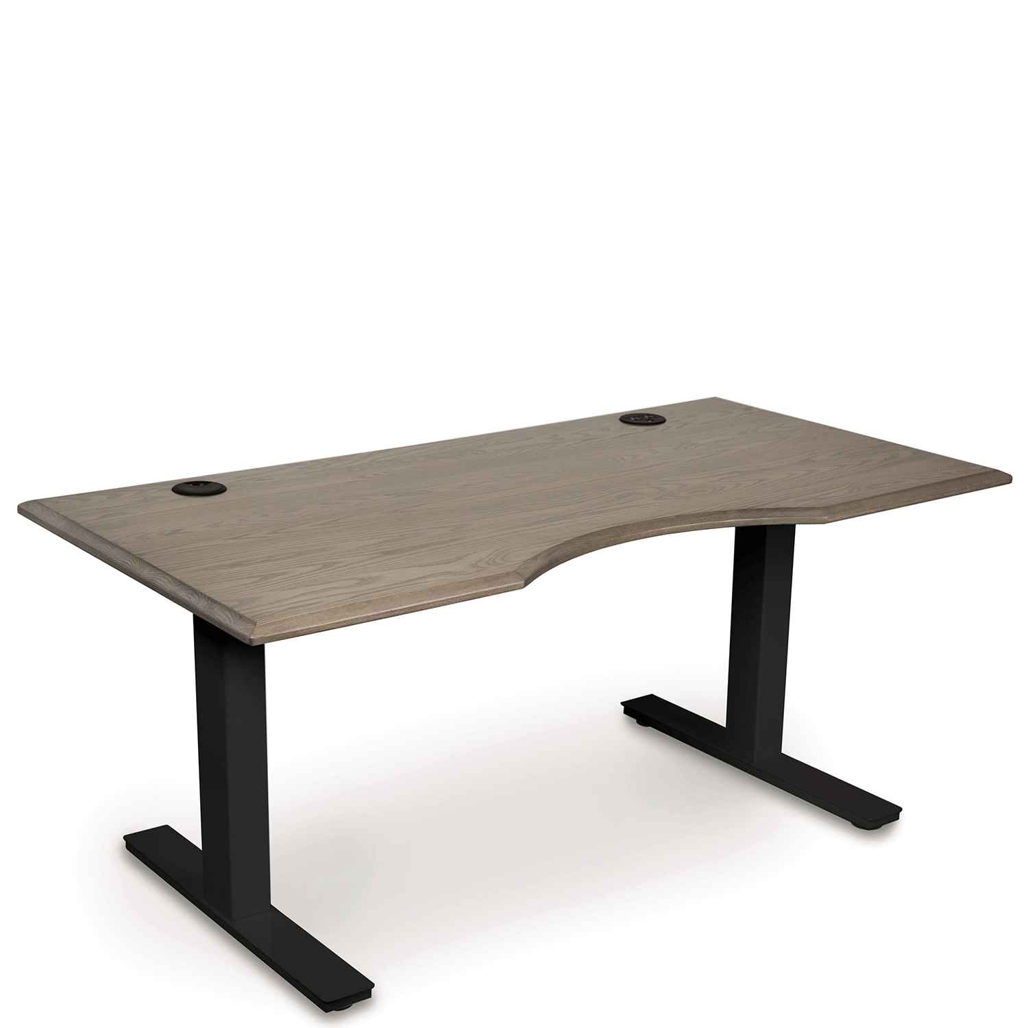 Invigo Sit-Stand Desk In Ash - Urban Natural Home Furnishings