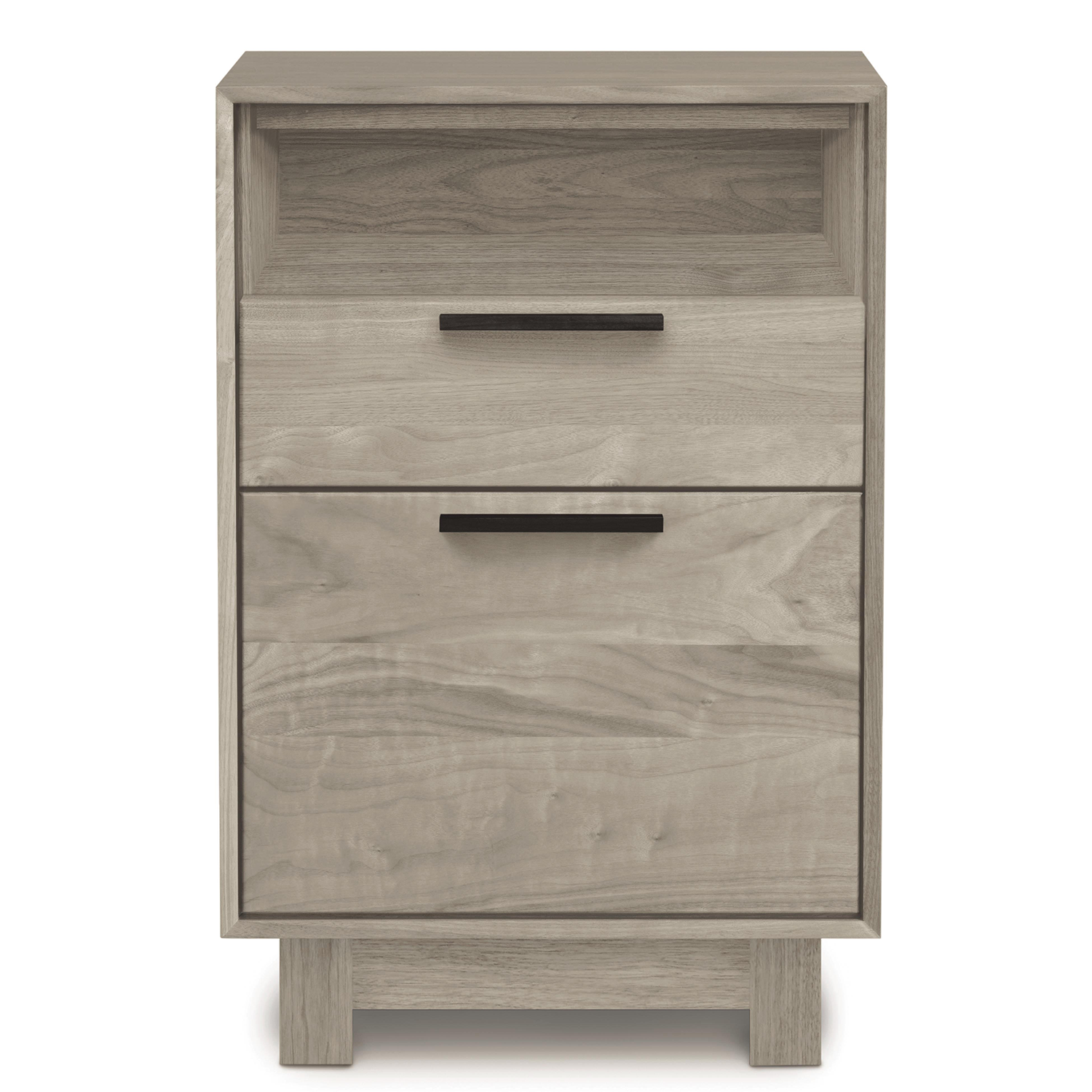 Linear Narrow File Cabinet with Cubby in Ash - Urban Natural Home Furnishings