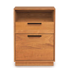 Linear Narrow Rolling File Cabinet with Cubby in Cherry - Urban Natural Home Furnishings