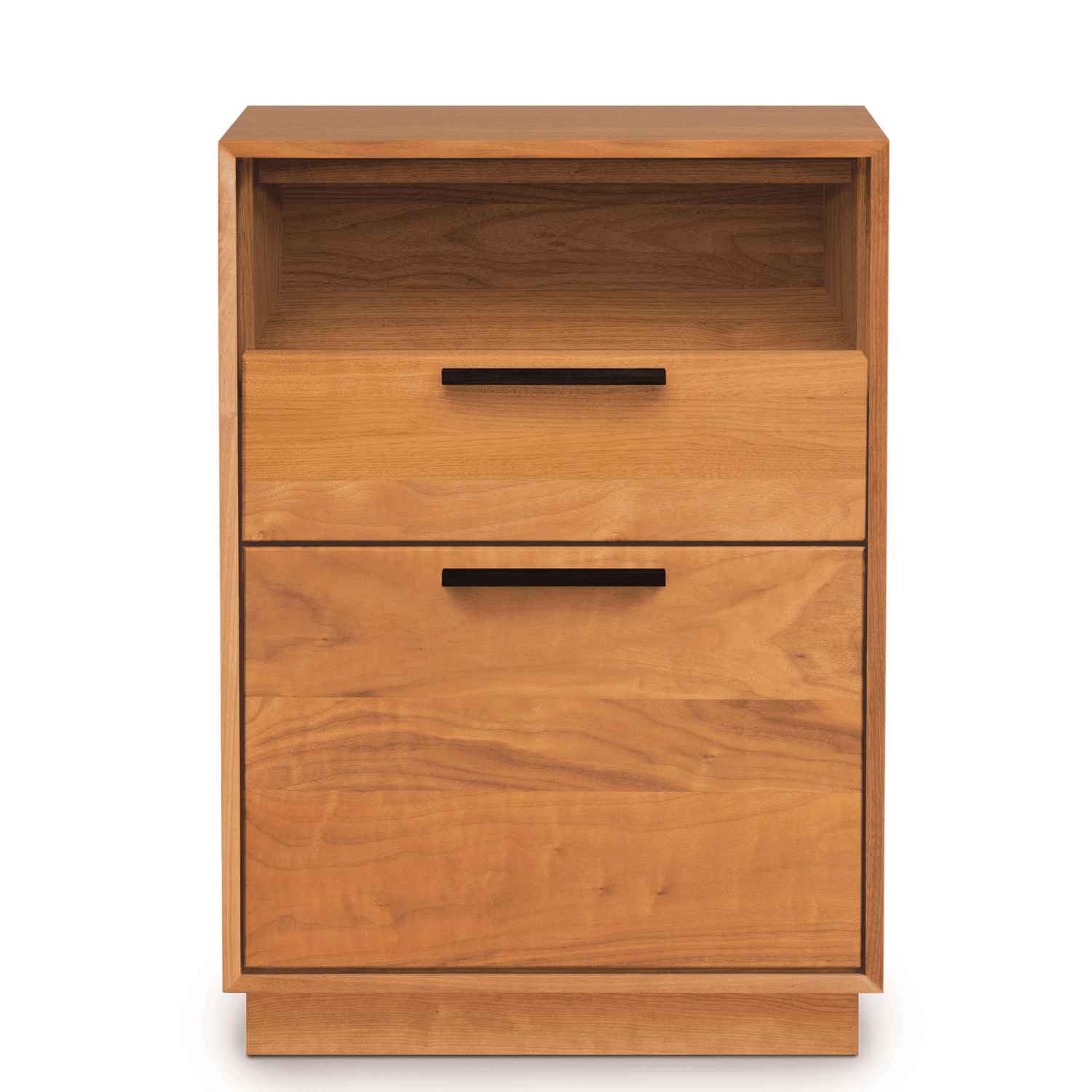 Linear Narrow Rolling File Cabinet with Cubby in Cherry - Urban Natural Home Furnishings