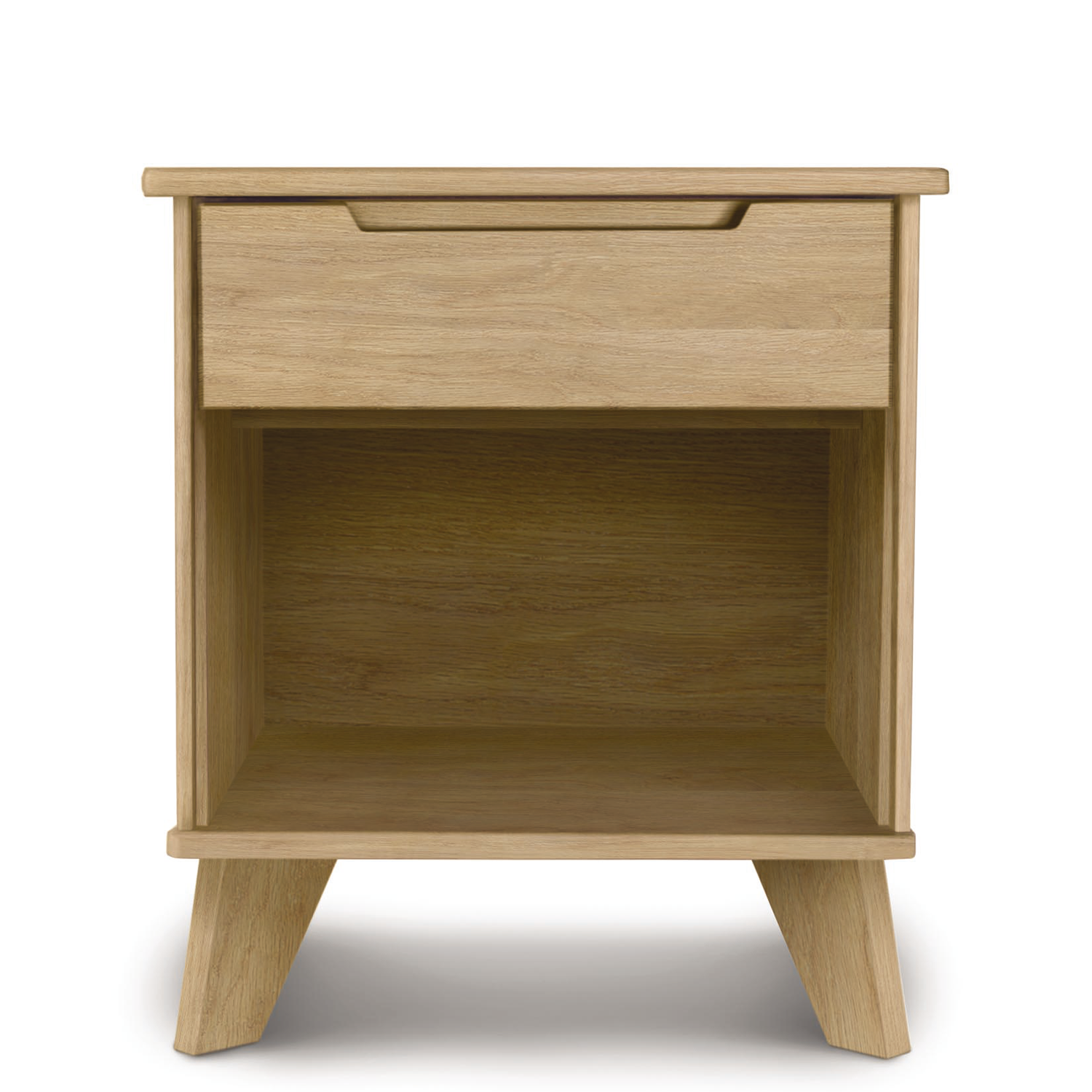 Linn One Drawer Nightstand in Oak - Urban Natural Home Furnishings