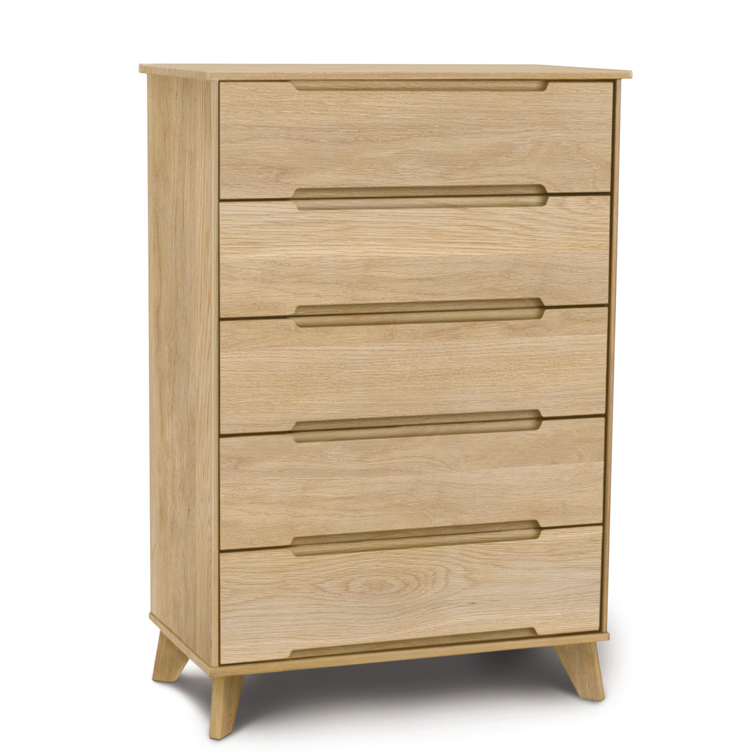 Linn Five Drawer Dresser (Wide) in Oak - Urban Natural Home Furnishings