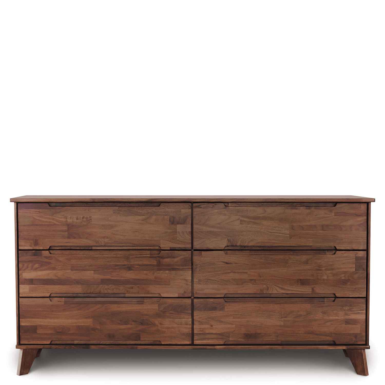 Linn Six Drawer Dresser in Walnut - Urban Natural Home Furnishings