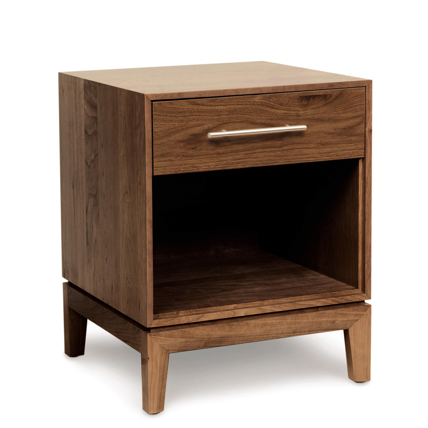 Mansfield One Drawer Nightstand in Walnut - Urban Natural Home Furnishings