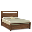 Mansfield Tall Headboard Storage Bed in Walnut - Urban Natural Home Furnishings