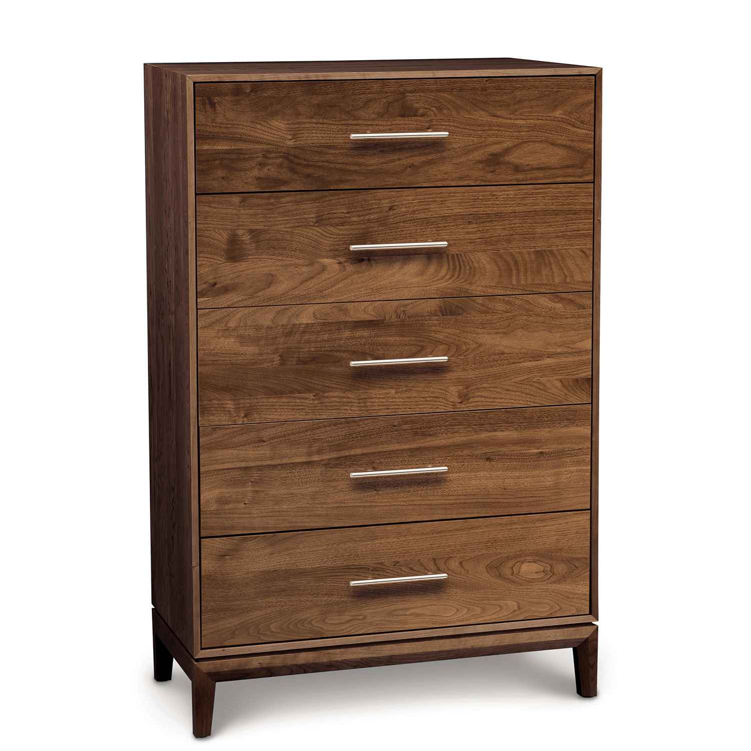 Mansfield Five Drawer Wide Dresser in Walnut - Urban Natural Home Furnishings