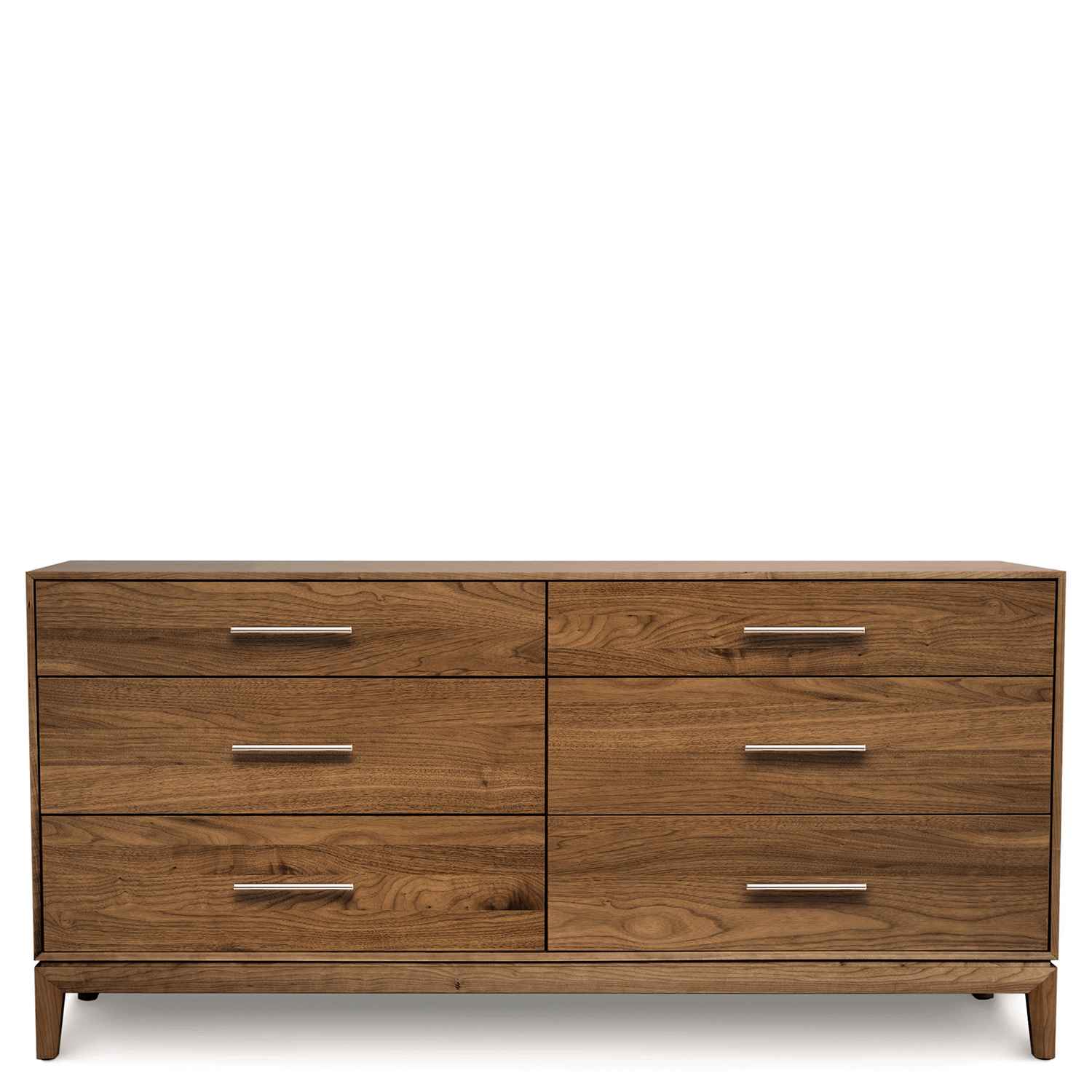 Mansfield Six Drawer Dresser in Walnut - Urban Natural Home Furnishings