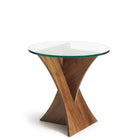 Planes Round End Table Walnut - Urban Natural Home Furnishings.  Nightstands, Copeland