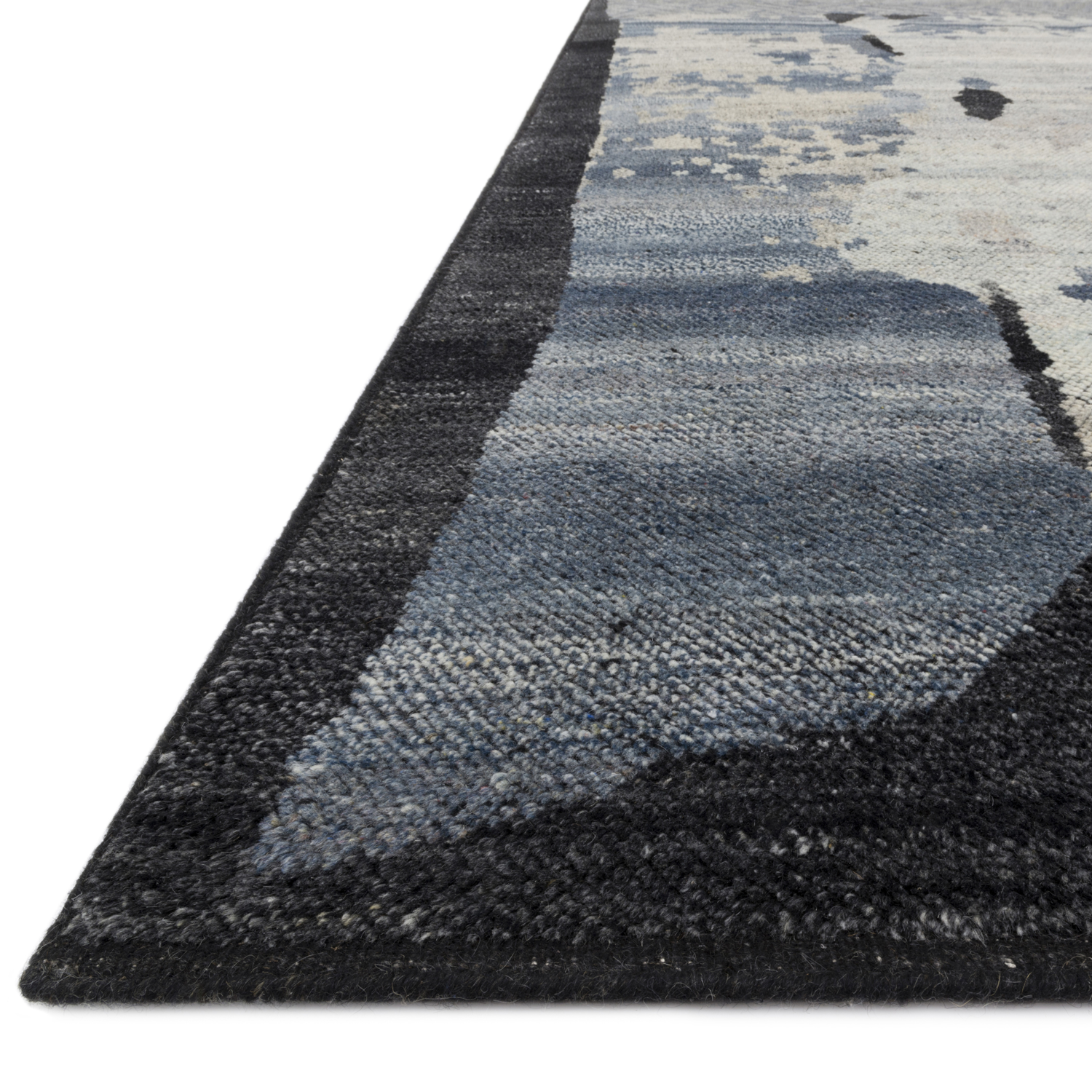 Sumi Hand Knotted Rug in Mist/Onyx - Urban Natural Home Furnishings