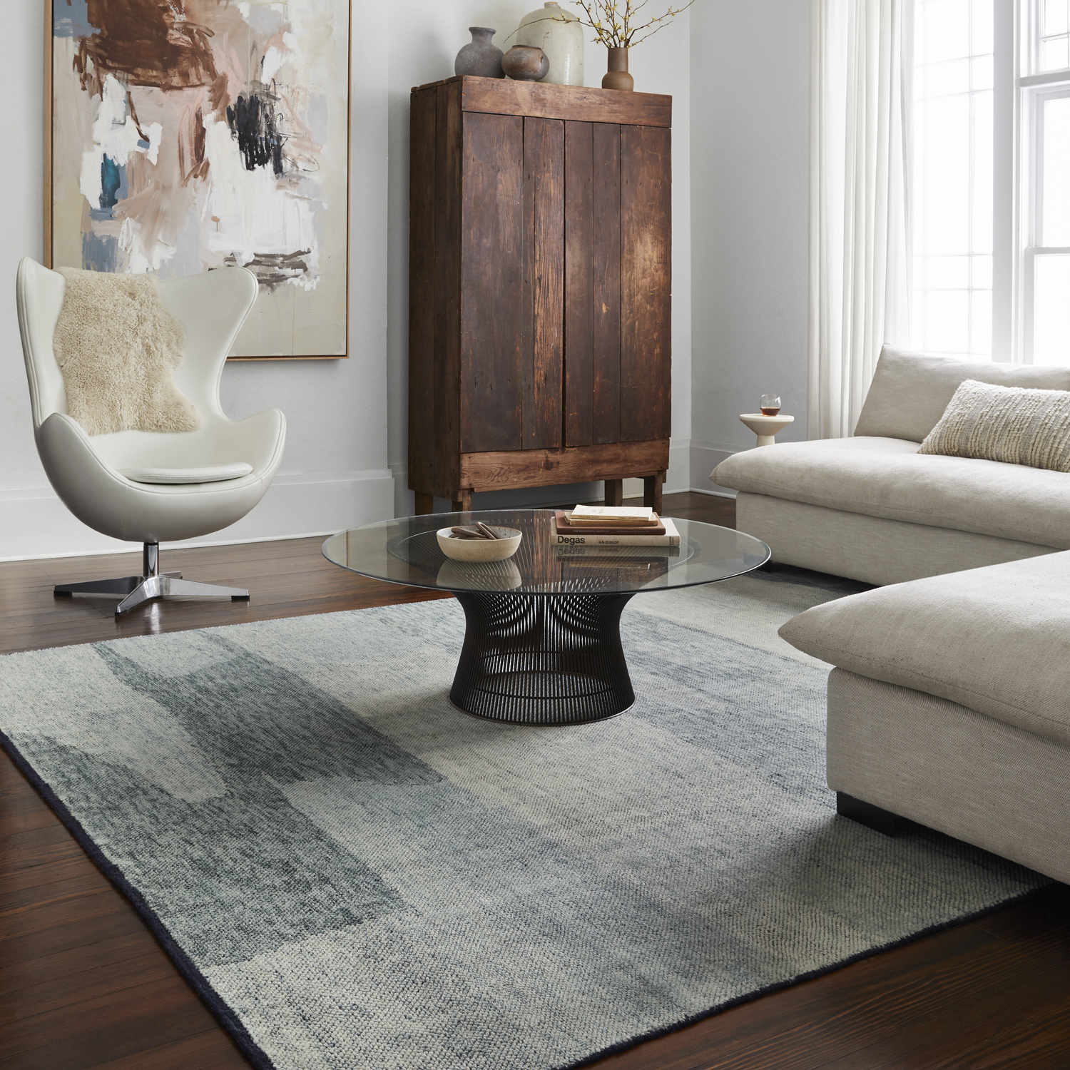 Sumi Hand Knotted Rug in Ocean - Urban Natural Home Furnishings