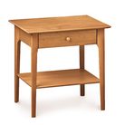 Sarah One Drawer Nightstand in Cherry - Urban Natural Home Furnishings