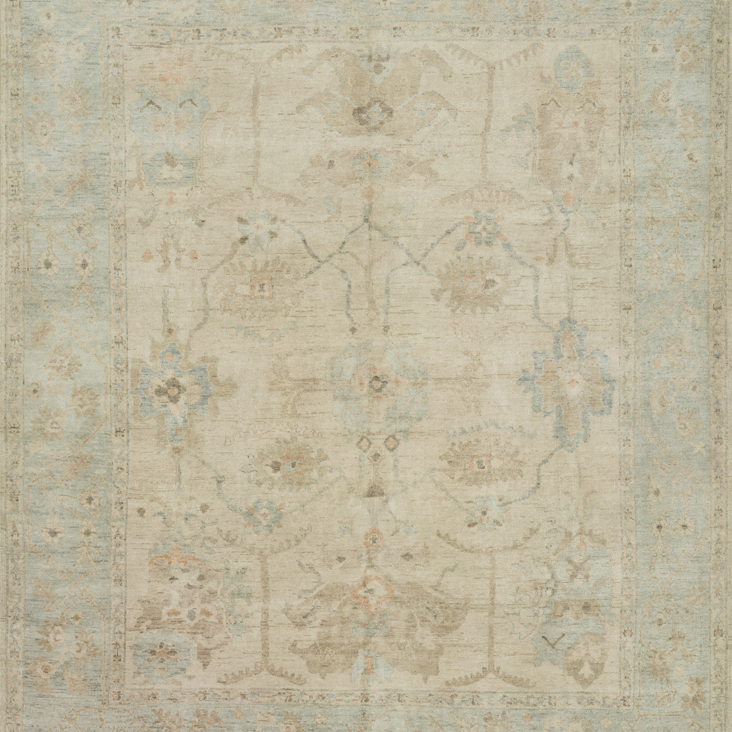 Vincent Hand Knotted Rug in Stone/Mist - Urban Natural Home Furnishings