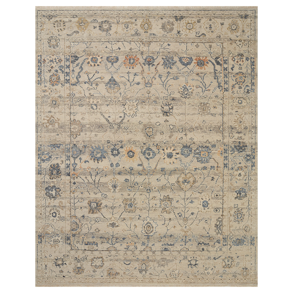 6x9.2 Ft Handmade Turkish Rug in Denim Blue, Contemporary Baroque Design  Carpet For Sale at 1stDibs | 6x9 rug example, 6x9 measurement