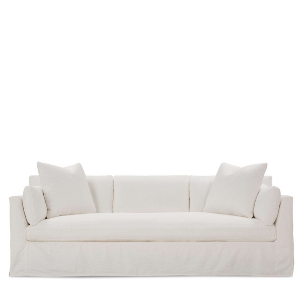 Bench seat outlet slipcovered sofa