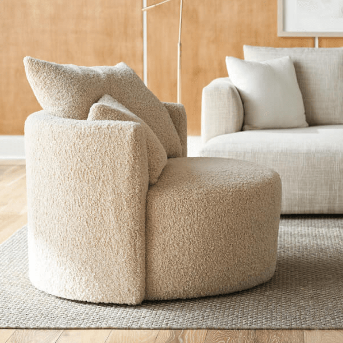 Swivel sherpa chair sale